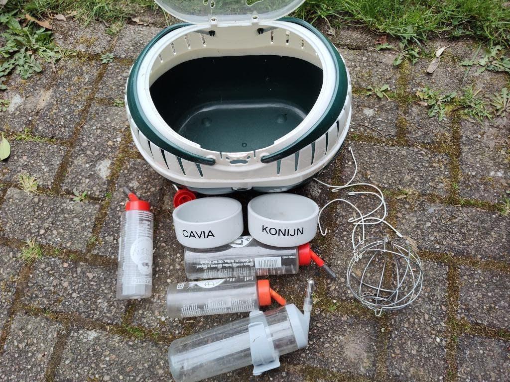 Reiskooi voor konijntje of cavia, Minder dan 60 cm, Minder dan 75 cm, Ophalen of Verzenden, Zo goed als nieuw