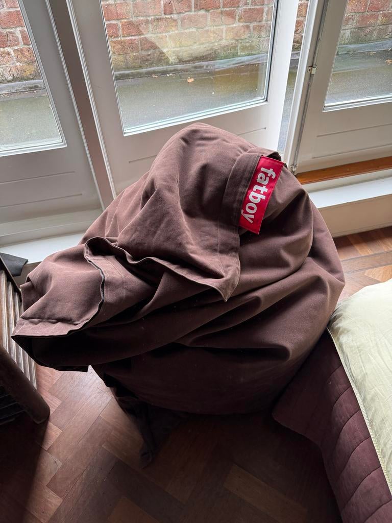 Fatboy Original Stonewashed Bruin, Ophalen, Zo goed als nieuw, Bruin, Zitzak