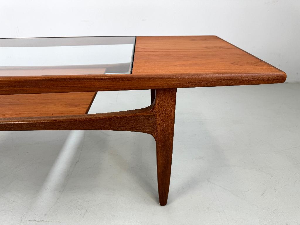 Vintage salontafel G-Plan, 100 tot 150 cm, Verzenden, Teakhout, 50 tot 100 cm