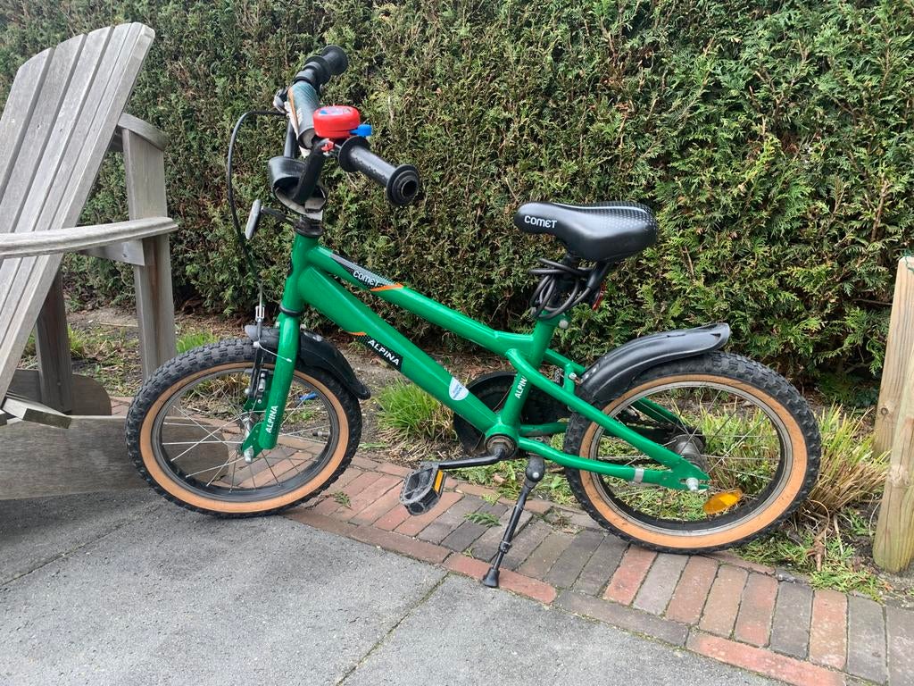 Alpina comet groene fiets 16 inch, Ophalen, Gebruikt, Staal, 16 tot 20 inch