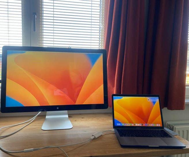 Apple Thunderbolt Display (27-inch, model A1407), Ophalen, IPS, Zo goed als nieuw, Quad HD (2K)