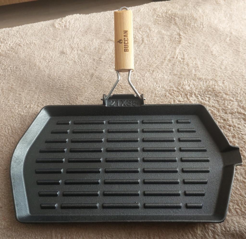 Nieuwe buccan Gietijzeren grillpan., Ophalen, Nieuw, Gietijzer, Koekenpan of Braadpan