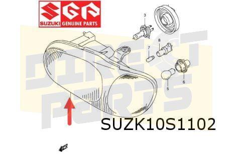 Suzuki Alto (-12/06) Koplamp R Origineel! 35120M79G30