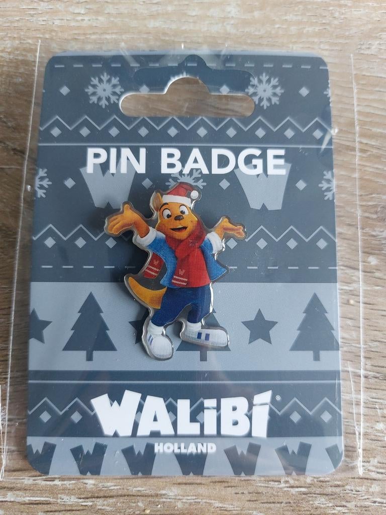 Walibi Holland Kerst Pin Badge Nieuw in verpakking, Ophalen of Verzenden, Nieuw, Figuurtje, Speldje of Pin