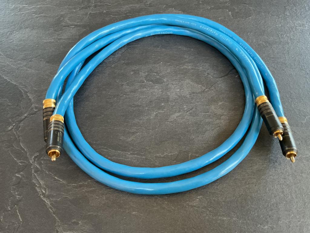 Groneberg quattro reference rca interlink set met WBT 110cm, Audio, Tv en Foto, Gebruikt, Groneberg HiFi-Technik, Ophalen of Verzenden