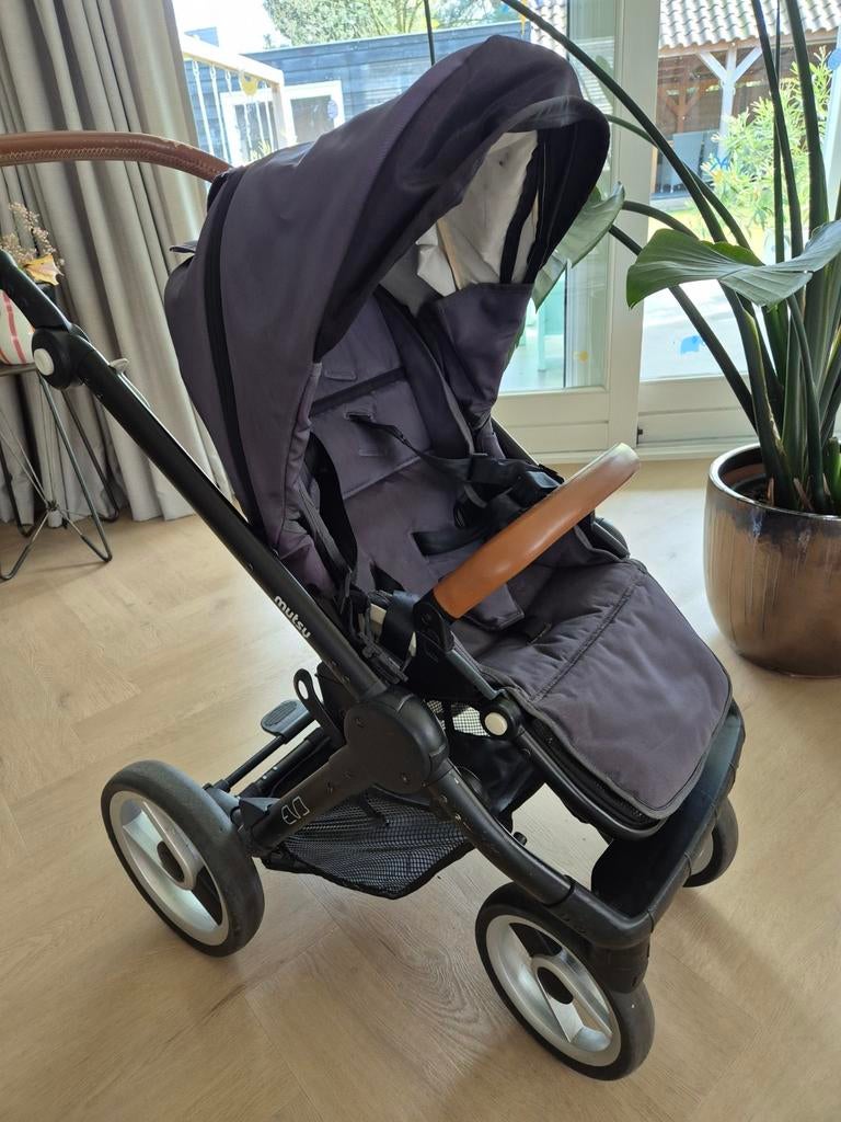 Mutsy Evo Grey kinderwagen met reiswieg en accessoires, Gebruikt, Met reiswieg, Mutsy, Ophalen