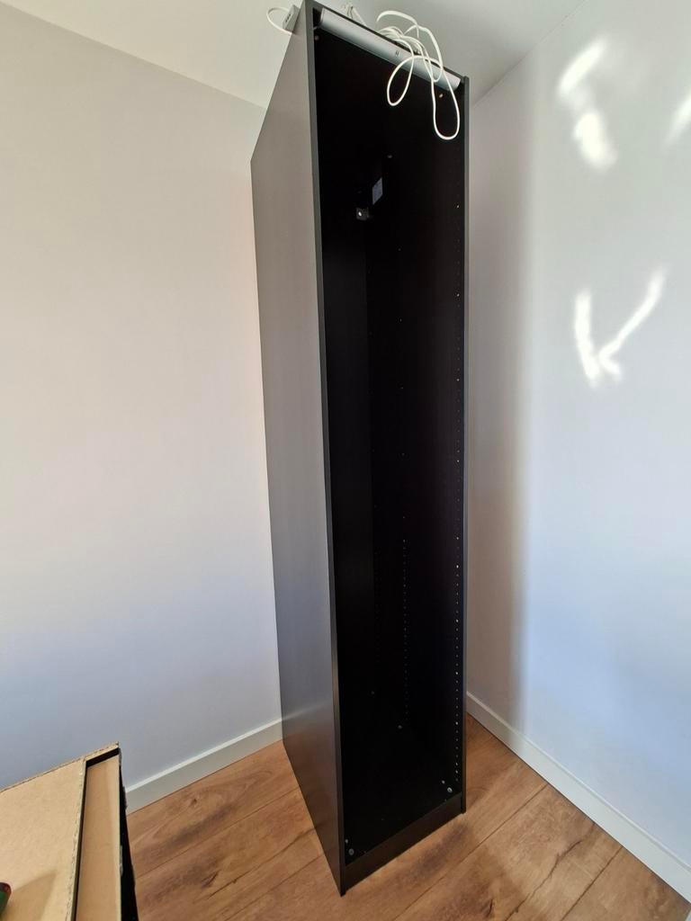 PAX Ikea 100x236 en 50x236 Zwart incl lamp, Ophalen, 200 cm of meer, 50 tot 100 cm, Zo goed als nieuw