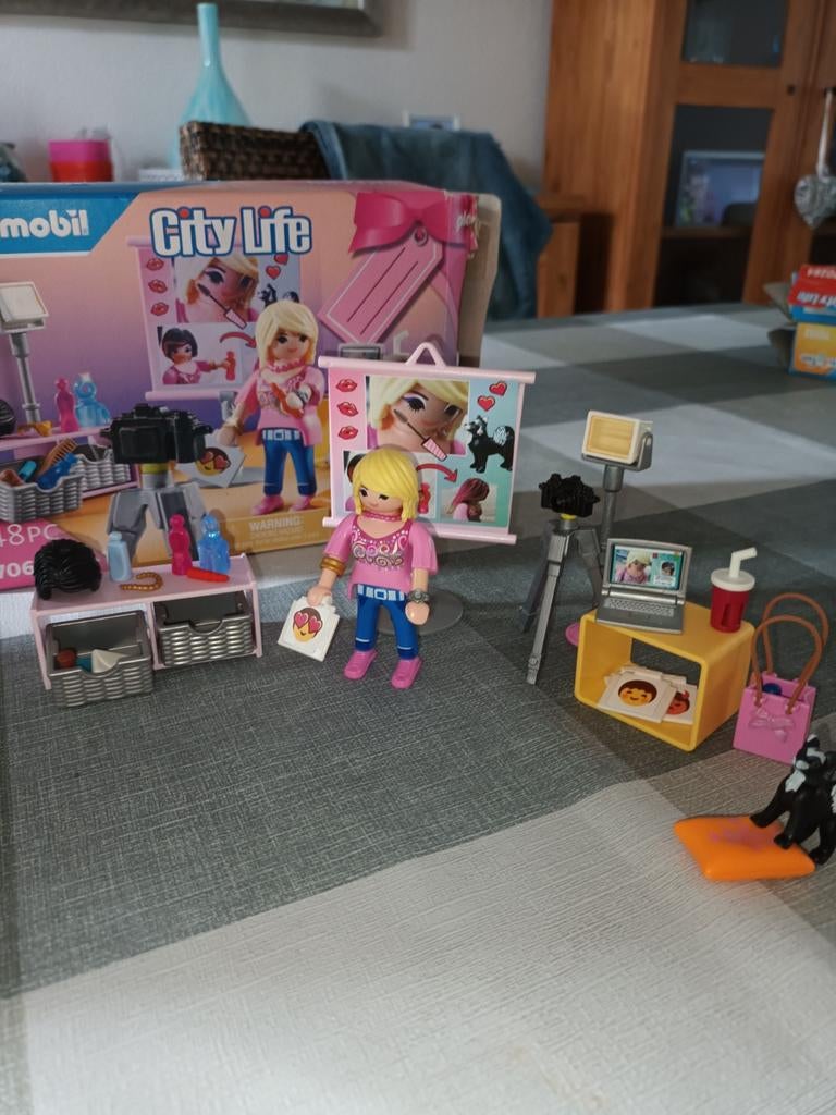 Sociale media playmobil, Kinderen en Baby's, Speelgoed | Playmobil, Ophalen, Zo goed als nieuw