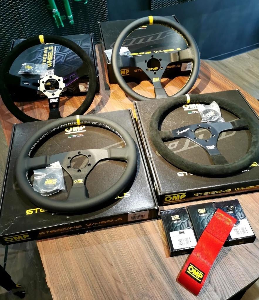 OMP Sportstuur stuur Racestuur autostuur leder suede, Ophalen of Verzenden