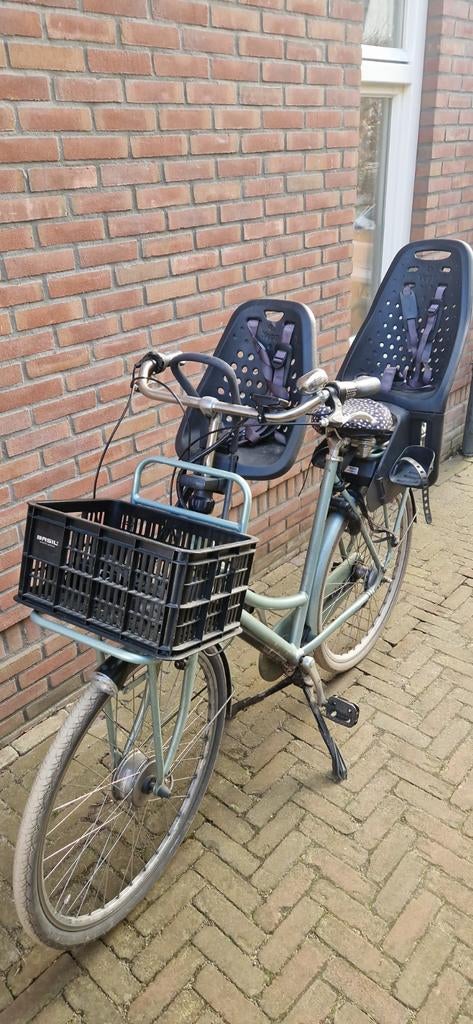 Batavus e-bike in goede staat met kinderzitjes, 59 cm of meer, Ophalen, Gebruikt, Batavus