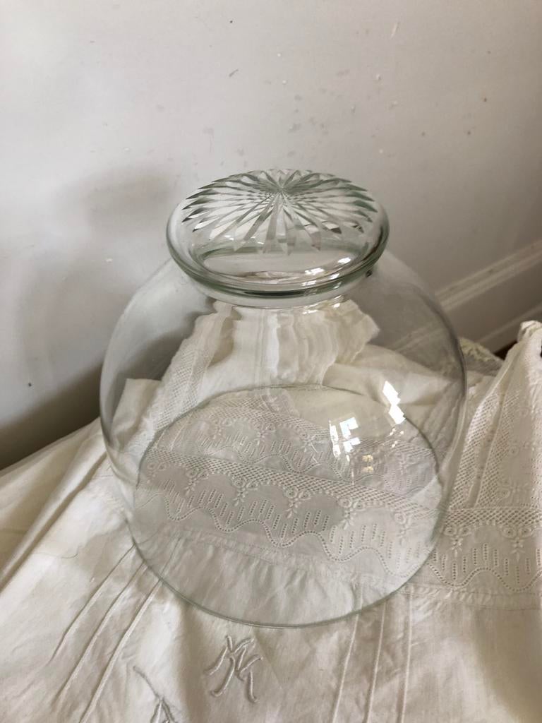 Oude glazen kleine stolp, Antiek en Kunst, Curiosa en Brocante, Ophalen of Verzenden