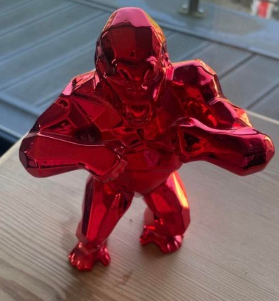Richard Orlinski Wild Kong Christmas Edition Rood, Antiek en Kunst, Ophalen of Verzenden