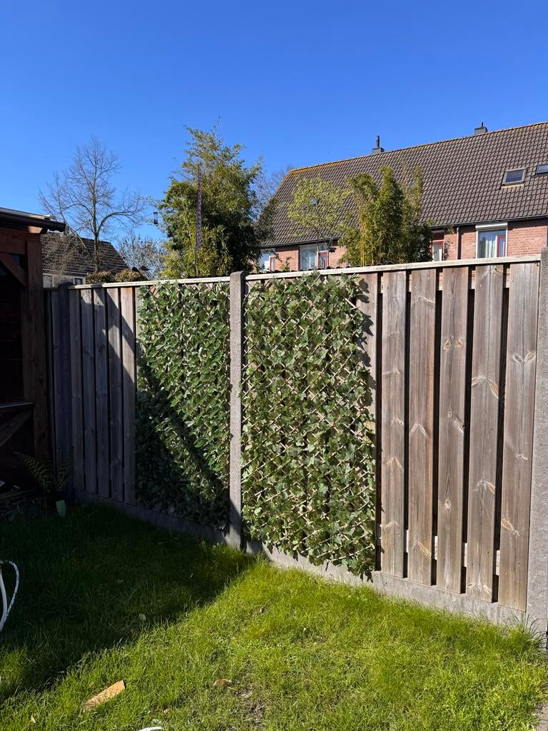 Tuindecoratie Kunsthaag Klimop - 8 stuks (ook per stuk), Ophalen, Gebruikt