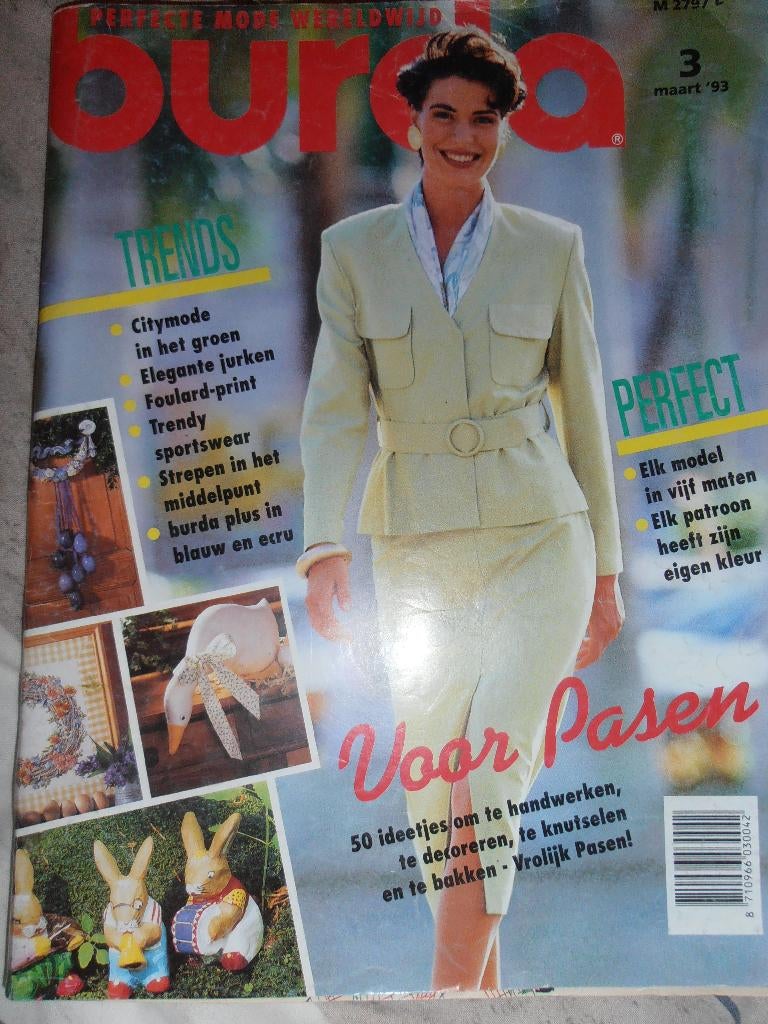 Burda maart 1993 jurken zomermode, Ophalen of Verzenden, Zo goed als nieuw, Vrouw, Burda