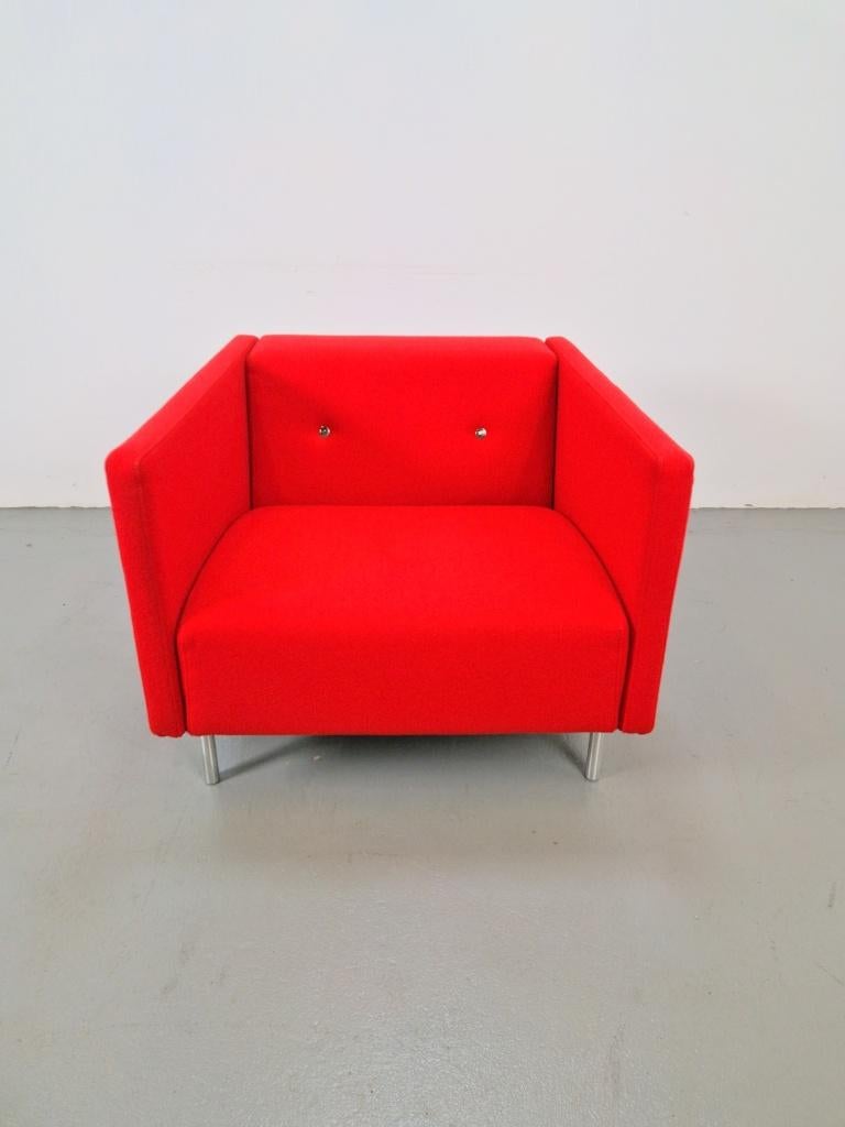 Moooi Bottoni Fauteuil rood Marcel Wanders Dutch Design, Ophalen, N, 75 tot 100 cm, N