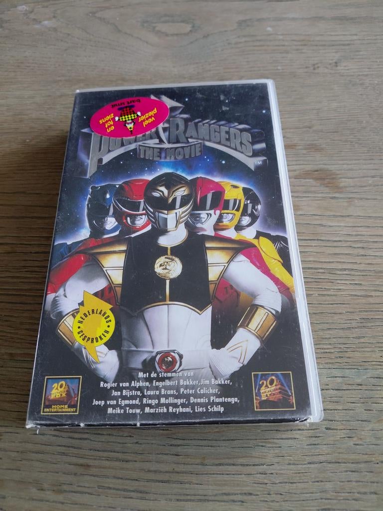 Mighty Morphin Power Rangers The Movie VHS Bart smit sticker, Alle leeftijden, Ophalen of Verzenden, Gebruikt, Kinderprogramma's en -films