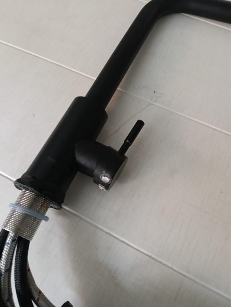 Zwarte keukenkraan met uittrekbare sproeier, Ophalen of Verzenden, Kraan