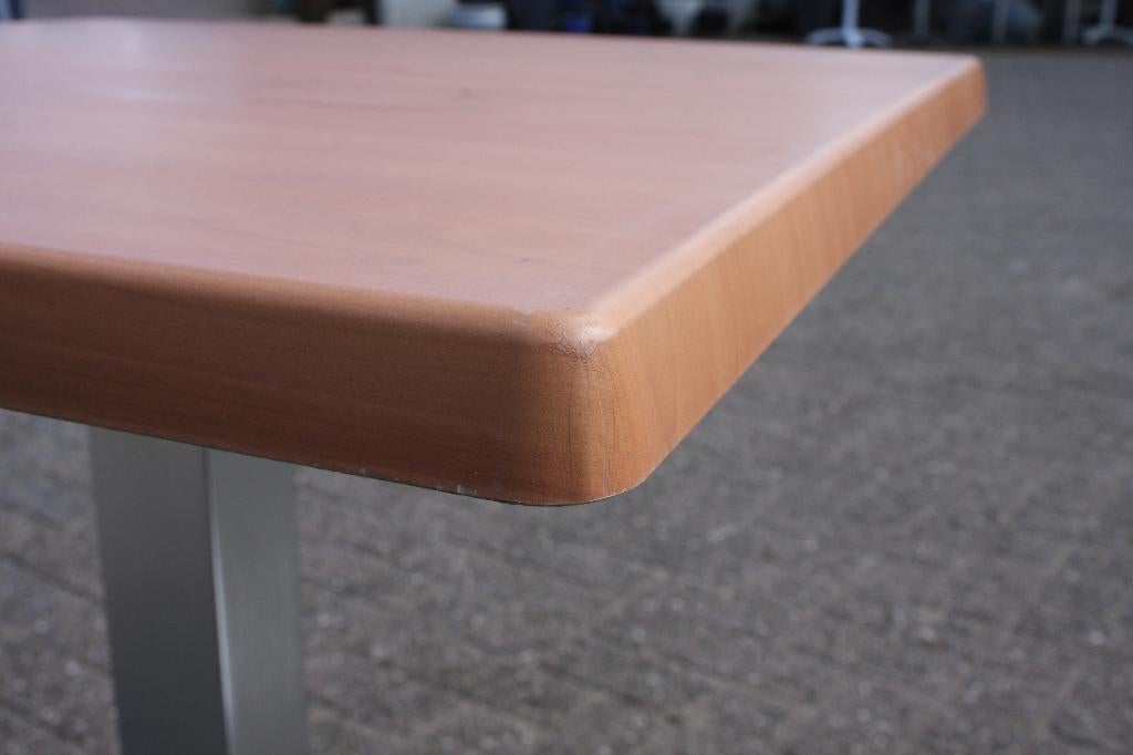 2 vierkante terrastafels tuintafel rvs Werzalit 80x80, Ophalen, Gebruikt