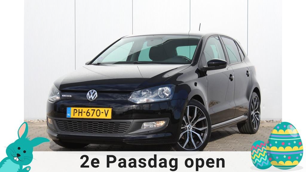 Volkswagen Polo 1.0 BlueMotion Edition | Airco | Cruise cont, Voorwielaandrijving, 95 pk, Zwart, Origineel Nederlands