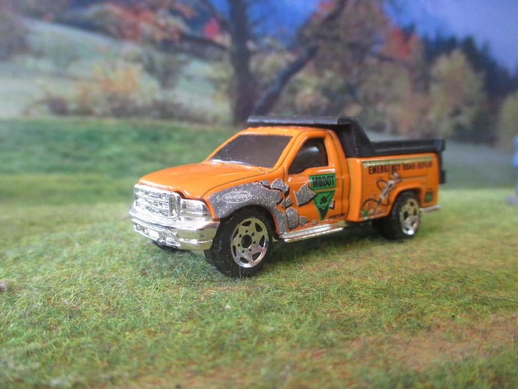1:75 1997/03 Ford F-150 / F-250 Dump Truck Matchbox Road Rep, Ophalen of Verzenden, Zo goed als nieuw, Auto