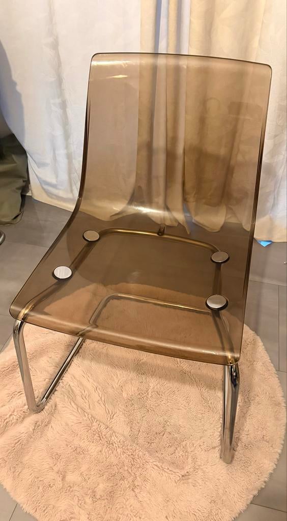 IKEA Tobias stoelen bruin (3 stuks), Huis en Inrichting, Ophalen, Kunststof, Gebruikt, Drie