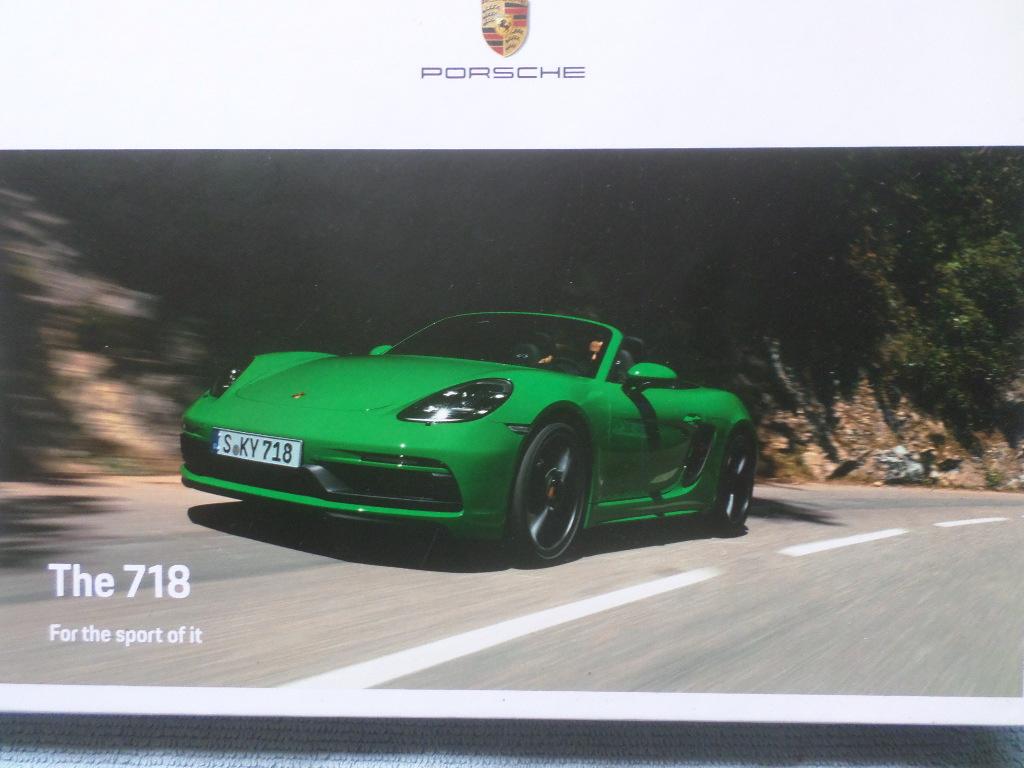 Porsche Boxster 718 & Cayman T & GTS 4.0 2020 Boek, Ophalen of Verzenden, Zo goed als nieuw, Porsche