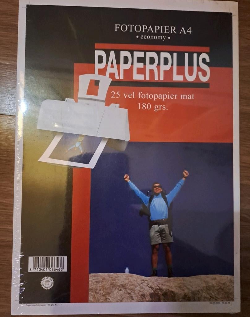 Paperplus fotopapier A4 mat 180 grs 25 vel ruilen voor cola, Ophalen, Nieuw