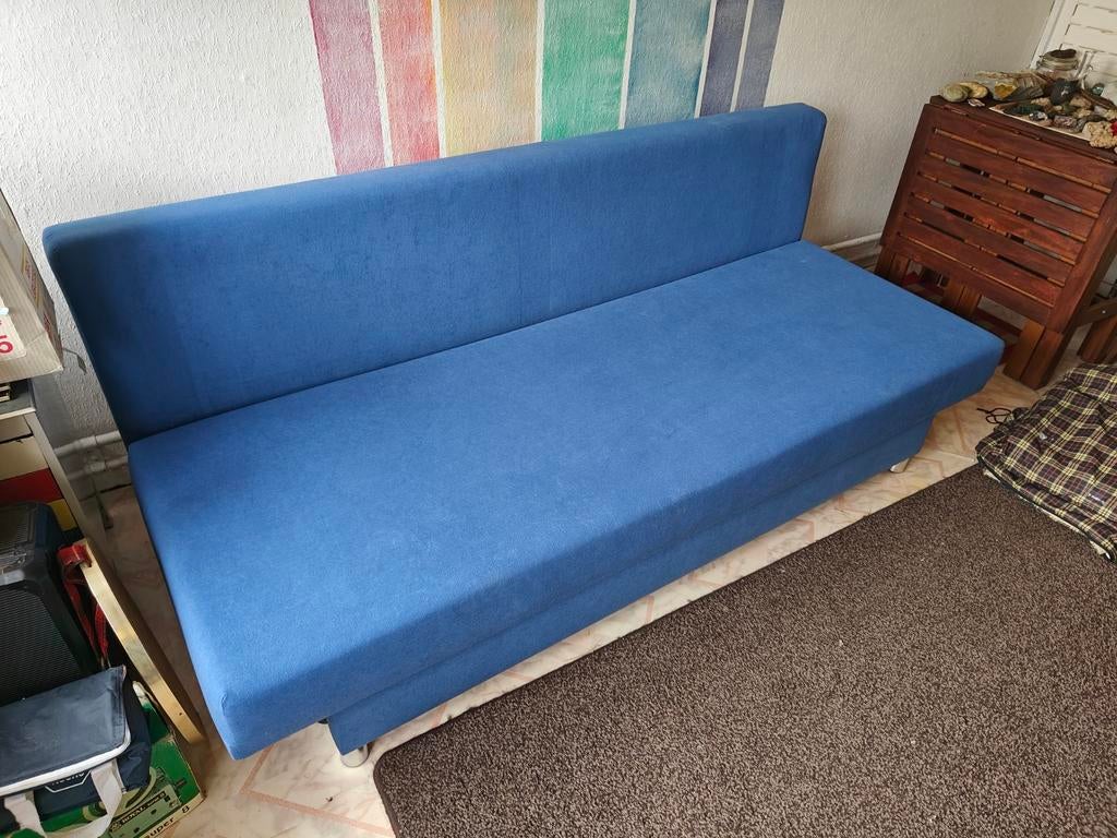 Slaapbank, Ophalen, Gebruikt, Tweepersoons, 190 cm of minder