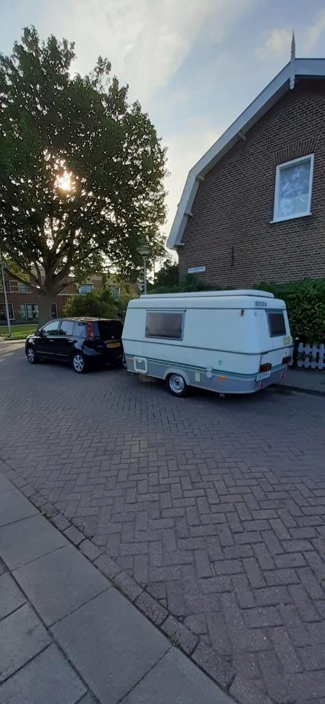 caravan eriba touring puck l 1995, Caravans en Kamperen, Caravans, Particulier, tot en met 2, tot 500 kg, Standaardzit, Eriba