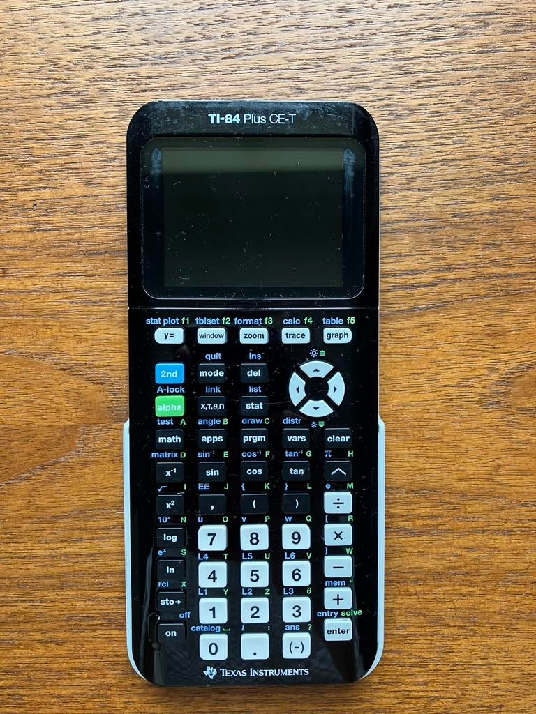 Grafische tekenmachine TI-84 Plus CE-T Texas Instruments, Diversen, Rekenmachines, Gebruikt, Grafische rekenmachine, Ophalen of Verzenden