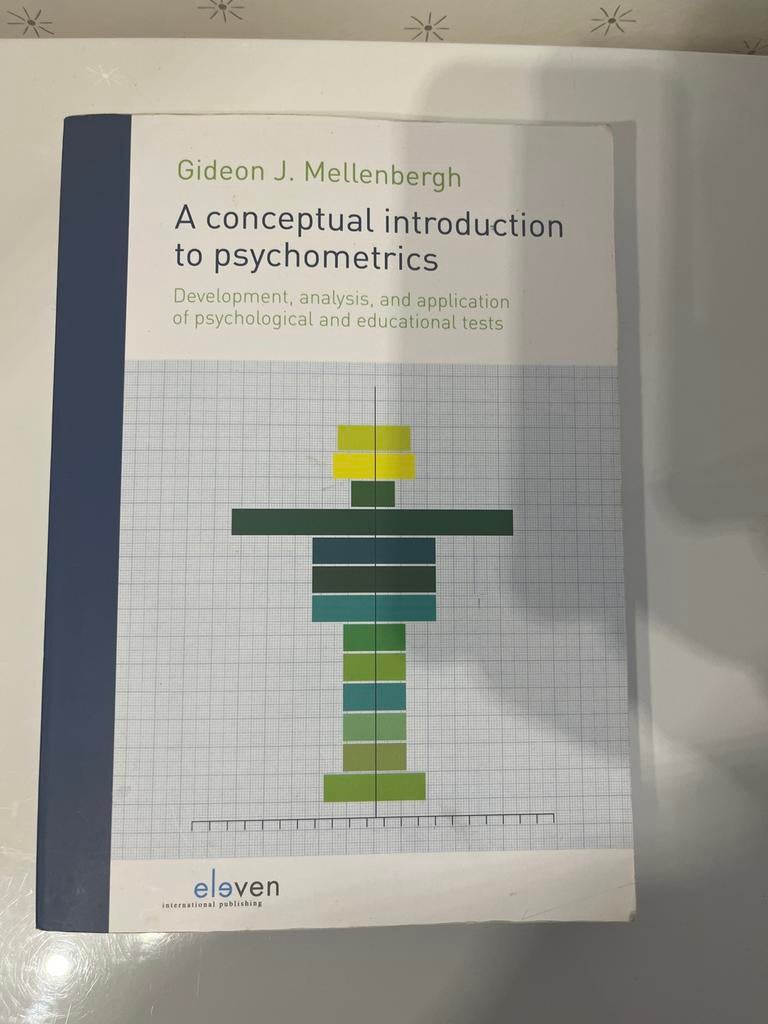 A Conceptual Introduction to Psychometrics - Gideon J. Melle, Boeken, Ophalen of Verzenden, Gamma, Zo goed als nieuw, WO