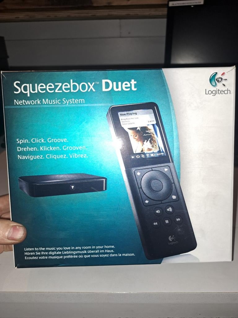 Logitech Squeezebox Duet - Netwerk Muzieksysteem, Ophalen of Verzenden, Zo goed als nieuw, Optische audio, Zonder harde schijf