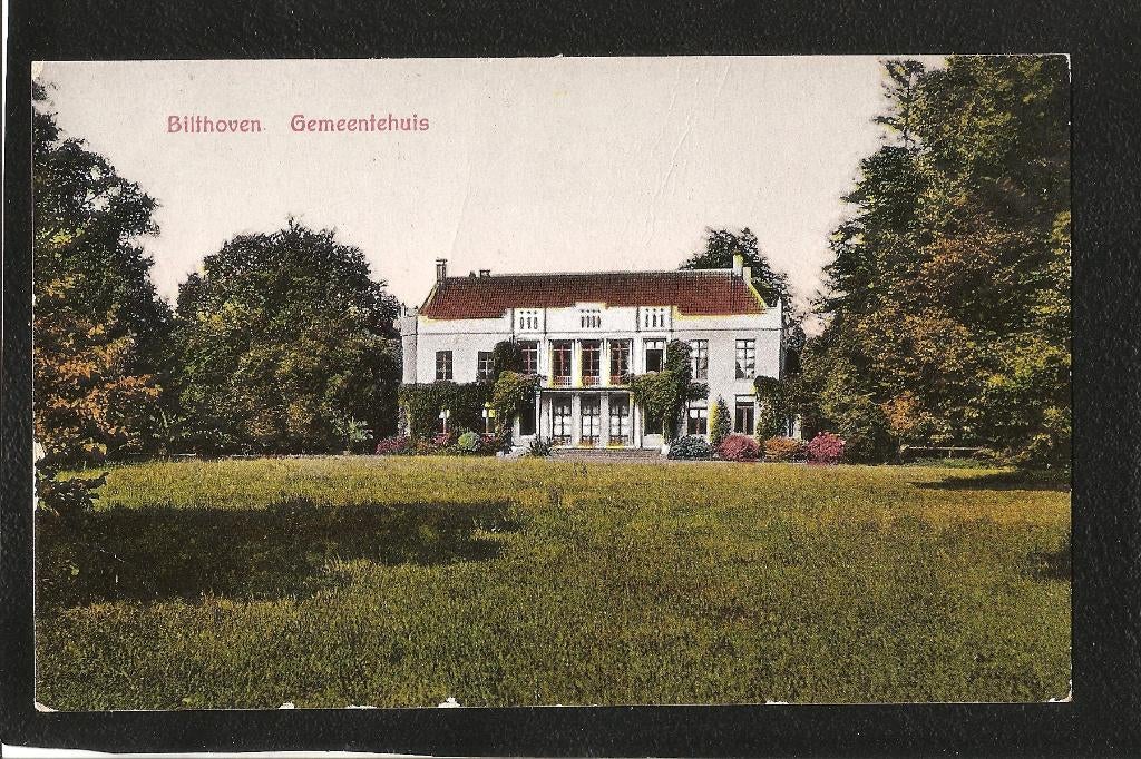 Bilthoven, Gemeentehuis, Ophalen of Verzenden, 1920 tot 1940, Gelopen, Utrecht