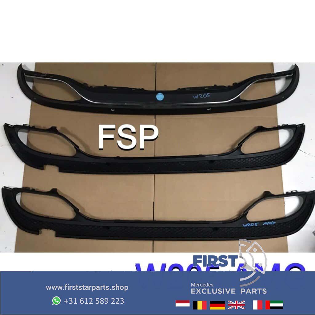 W205 AMG line diffuser Mercedes C Klasse 2014-2019 achter sp, Gebruikt, -, Ophalen of Verzenden, -