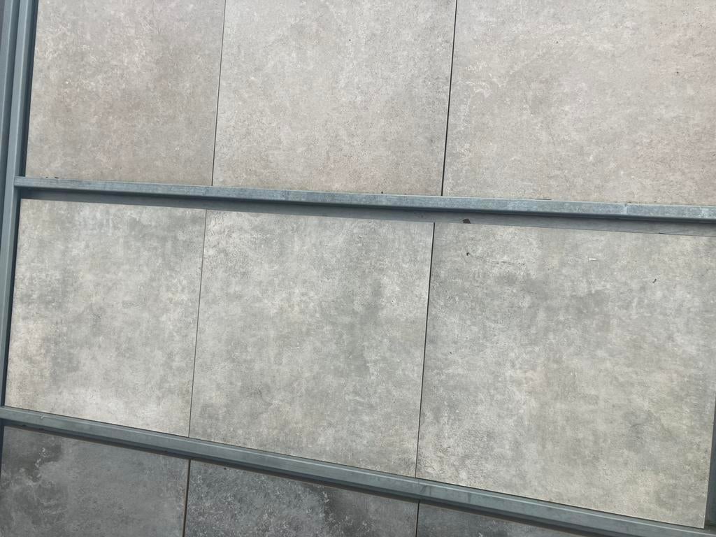 Keramische tegel 60x60x3 keramiek massief, Tuin en Terras, Ophalen, Zo goed als nieuw, Keramiek, Terrastegels