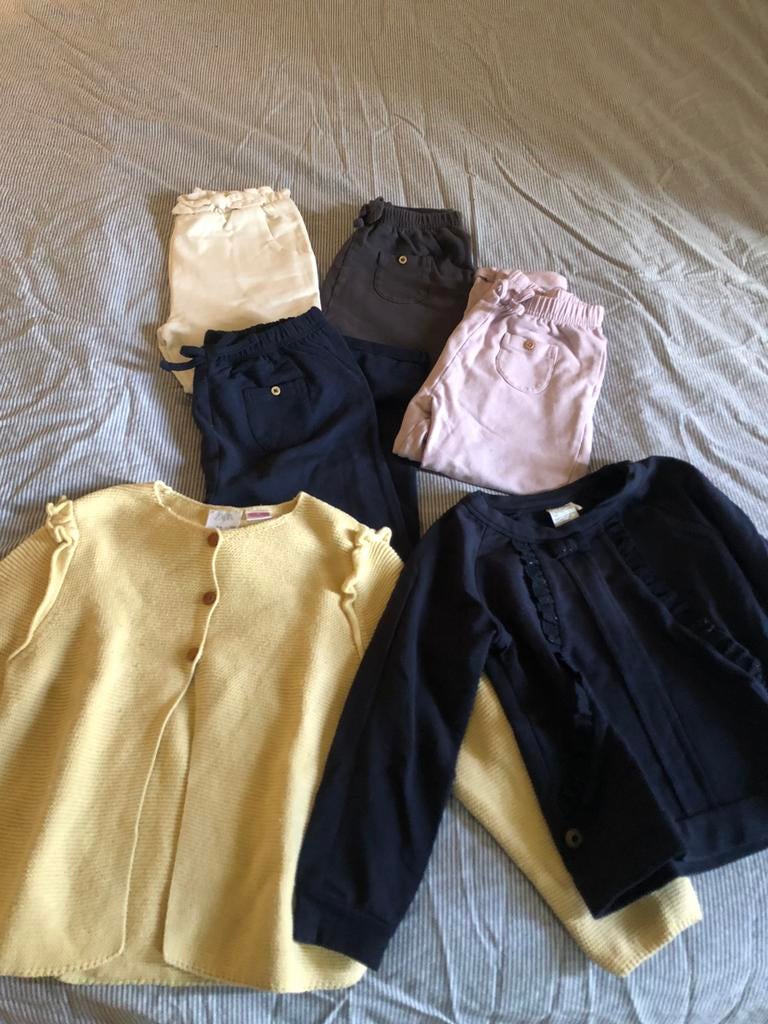 Nog zeer mooie broeken maat 110 en truien maat 104, Ophalen of Verzenden, Zo goed als nieuw, Meisje, Trui of Vest