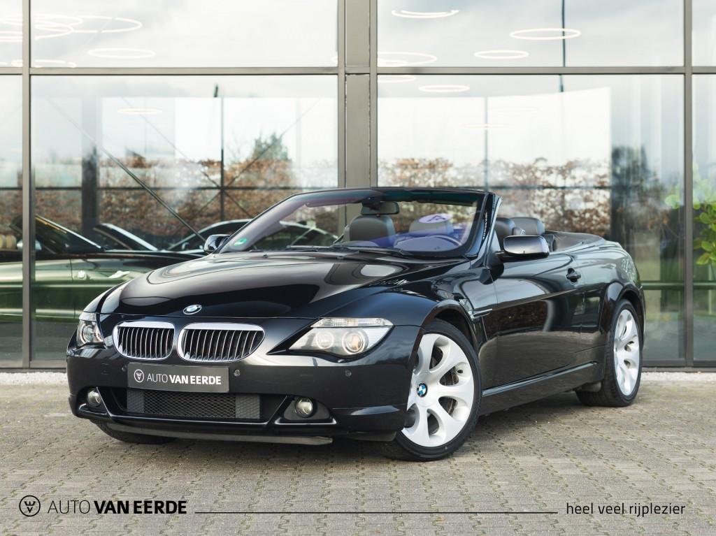 Bmw 6-SERIE 645ci S Cabrio Aut. - alle opties, twee eig., Automaat, Achterwielaandrijving, Gebruikt, 1795 kg