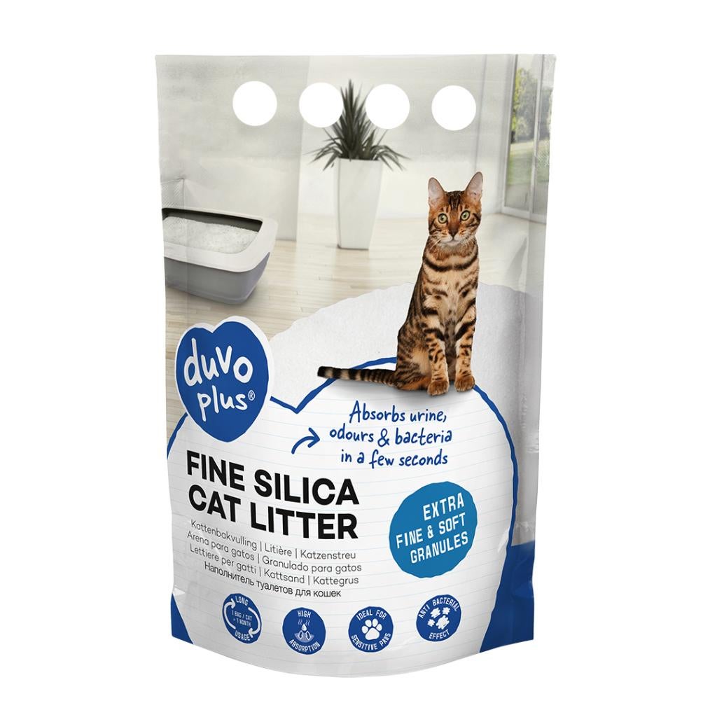 Silica kattenbakvulling fijn 6 zakken x 5 L voor maar € 30-, Dieren en Toebehoren, Kattenbakken, Ophalen, ., Nieuw, Duvo