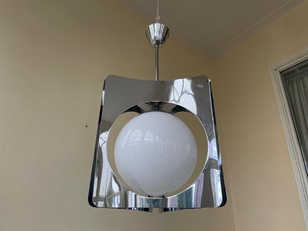 Space Age Hanglamp Lamp jaren 70 Frans, Ophalen of Verzenden