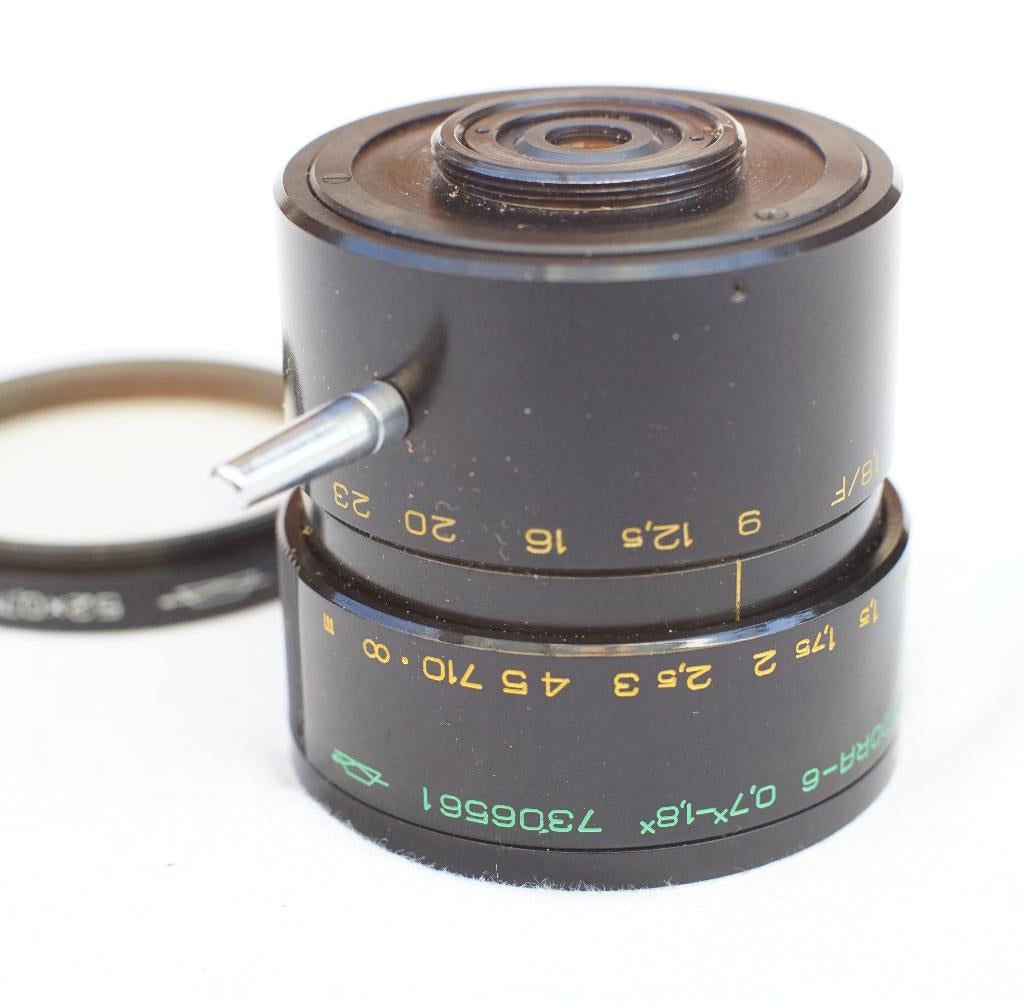KMZ Pandora-6 cine (7306561) 0.7-1.8x en KMZ UV filter (M25), Ophalen of Verzenden, 1960 tot 1980