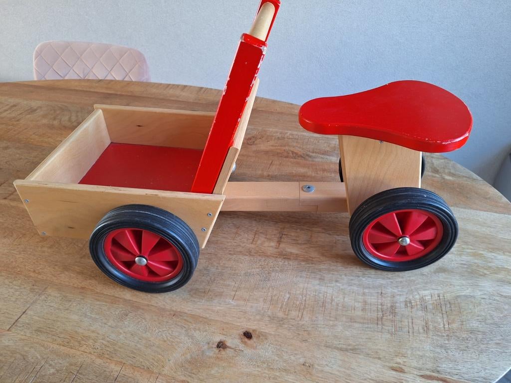 Peuter loopkarretje hout, Ophalen