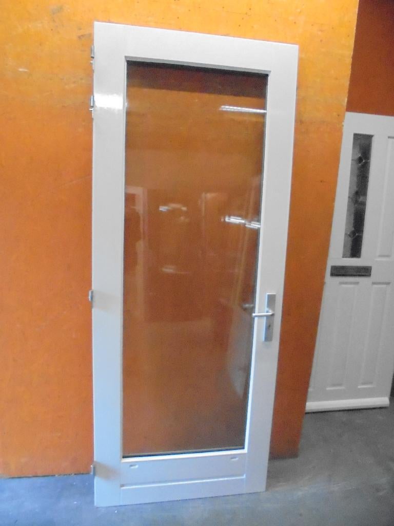 Diverse buitendeuren met dubbel (hr) glas, ca. 93 x 232,5, Ophalen, 80 tot 100 cm, 215 cm of meer, Glas