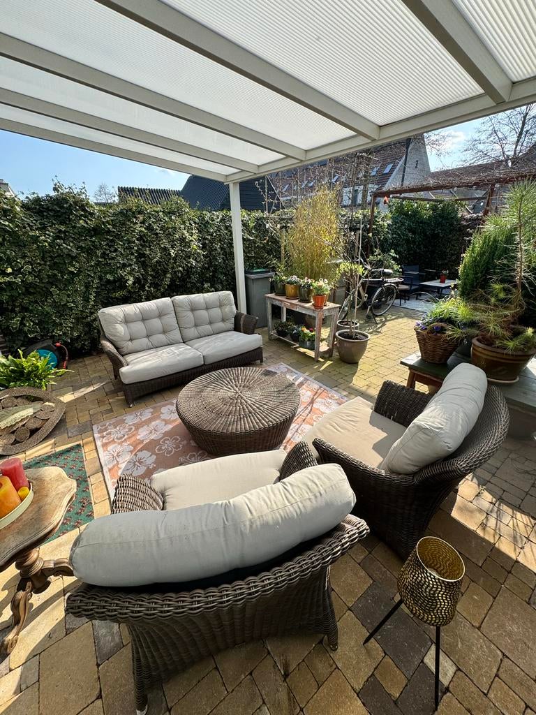 4 Seasons Outdoor Valentine Loungeset, 10 jaar oud!, Ophalen, 5 zitplaatsen, Gebruikt, Loungeset