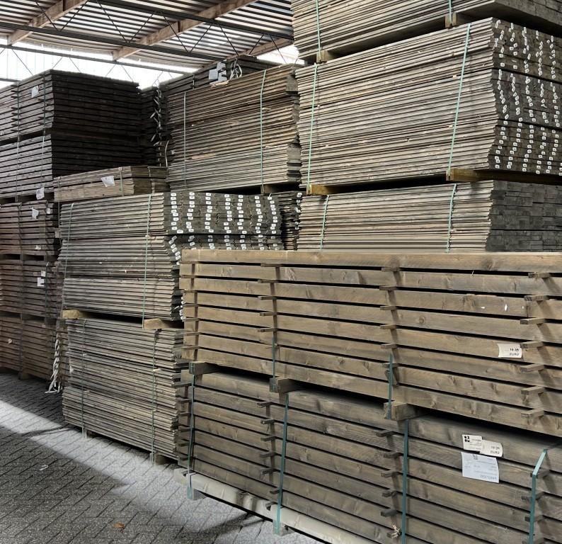 Tuinhout | old grey | regel | blokhutprofiel | vuren | paal, Ophalen, Nieuw, 180 tot 250 cm, Balken