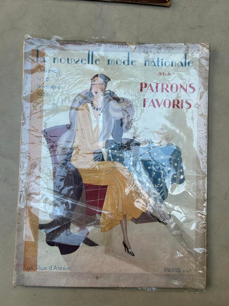 Antieke tijdschriften La Nouvelle Mode, Boeken, Tijdschriften en Kranten, Ophalen of Verzenden, Gelezen, Damesbladen