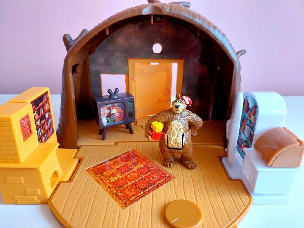 Masha en de Beer Speelhuisje met Figuur, Ophalen of Verzenden, Zo goed als nieuw, Jongen of Meisje