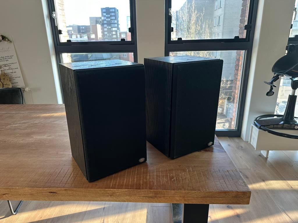 BNS E12S Luidsprekers – Krachtig & helder geluid, Gebruikt, 60 tot 120 watt, Front, Rear of Stereo speakers, Ophalen