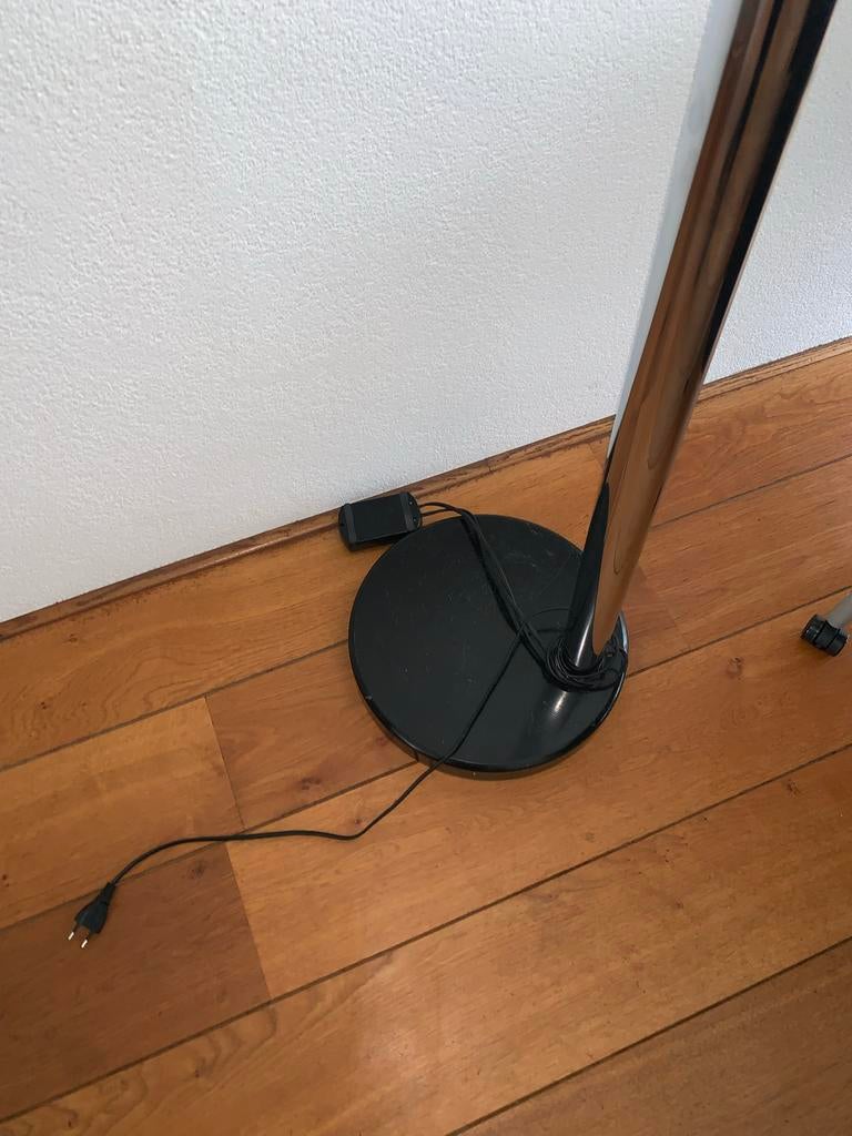 Vintage Space Age Booglamp - Chroom met 5 Bollen, Ophalen of Verzenden, Gebruikt, Metaal, 150 tot 200 cm