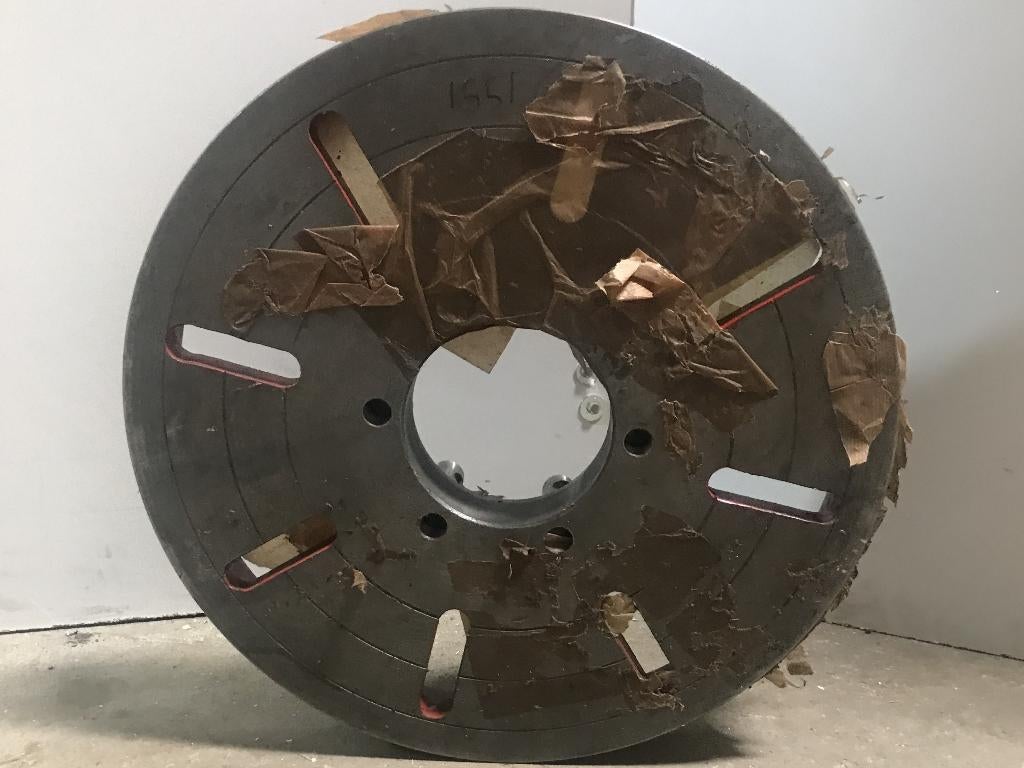 Opspanflens, Ø500 x 60 mm, Camlock D8, Ophalen, Nieuw, Metaaldraaibank