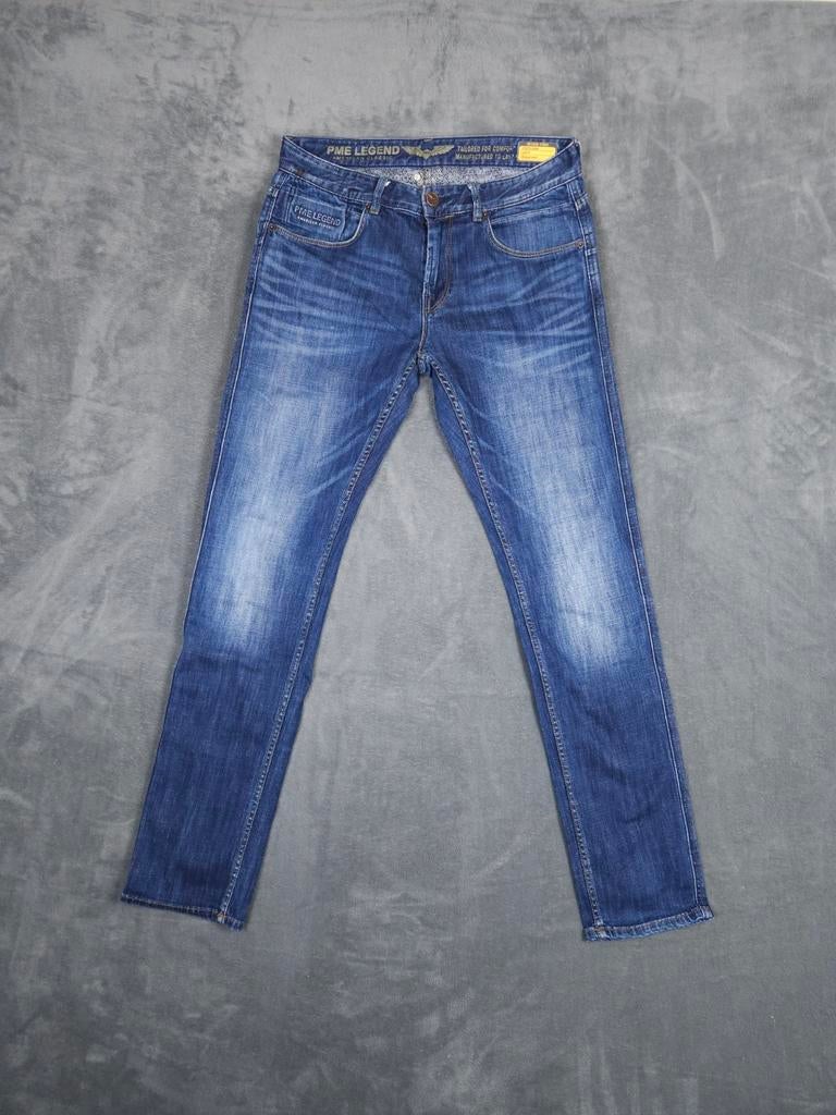 Pme Legend Broek W32 L34 Slim Fit Blauw Jeans Stretch, Blauw, ., W32 (confectie 46) of kleiner, Ophalen of Verzenden